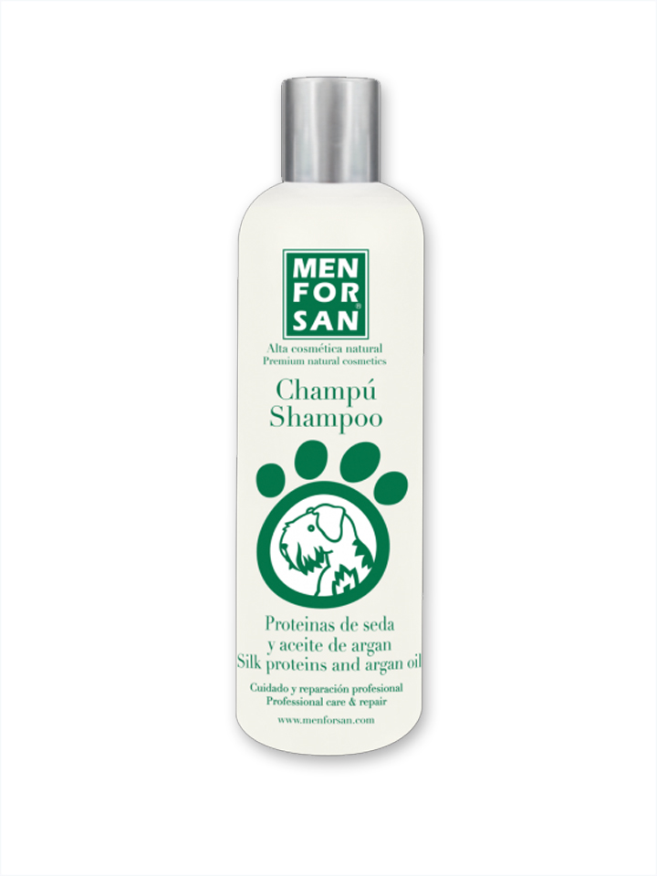 Shampoo proteínas de seda y aceite de argán para perros